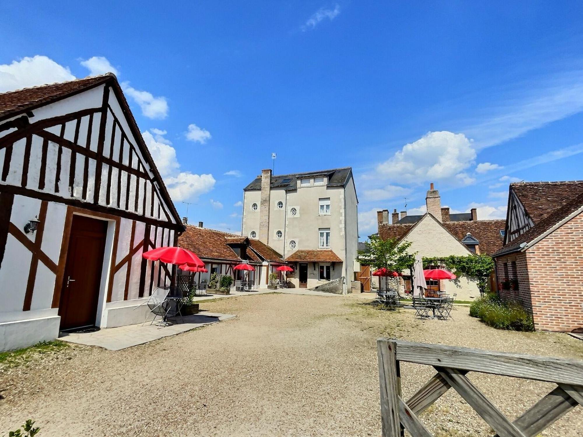 Logis Hotel Du Cygne Bracieux Bagian luar foto